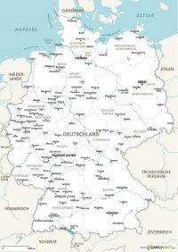 Landkarte Deutschland A4 - Vektor-Download (AI,PDF ...