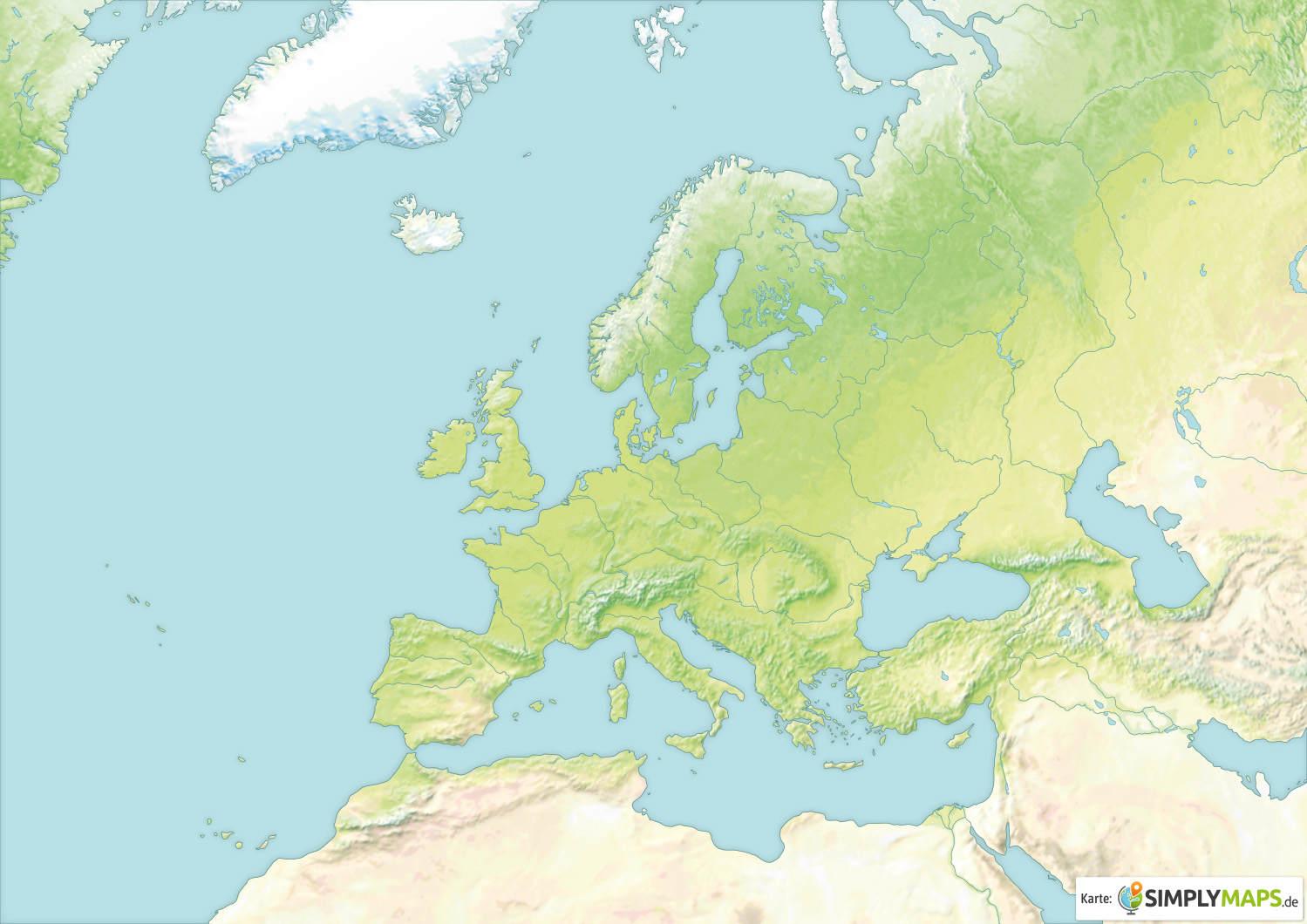 Landkarte asien grenze europa Asien: Große