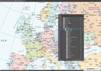 Vektor-Landkarte Europa Politisch (JPG, PDF, AI) - Illustrator-Ebenen