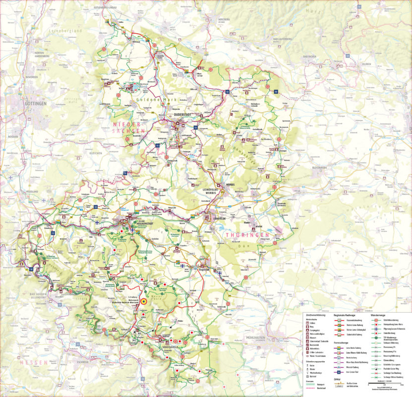 Karte Vom Eichsfeld