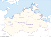 Mecklenburg-Vorpommern Karte mit Landkreisen - Grenzen mit Kreisen und Bundesland. Kostenloses JPG. PDF zum ausdrucken. Editierbare Vektorgrafik mit Ebenen (Illustrator- und SVG-Datei).