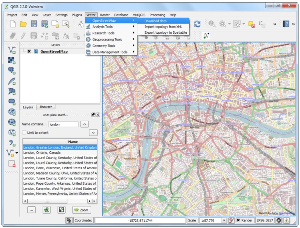Karte erstellen mit QGIS und Openstreetmap
