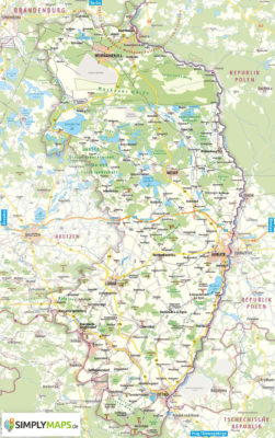 Regionalkarte Görlitz Landkreis erstellen drucken lassen PDF print digital