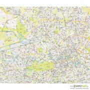 Vektor-Stadtplan Berlin Bezirk Mitte (JPG, PDF, AI) - Gesamter Ausschnitt