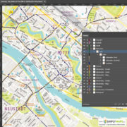 Vektor-Stadtplan Bremen Zentrum (JPG, PDF, AI) - Illustrator Ebenen
