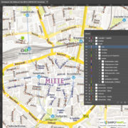 Vektor-Stadtplan Dortmund Mitte (JPG, PDF, AI) - Illustrator Ebenen