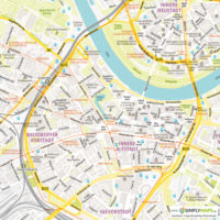 Vektor-Stadtplan Dresden (JPG, PDF, AI) - Detailansicht