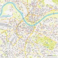 Vektor-Stadtplan Dresden (JPG, PDF, AI) - Gesamter Ausschnitt