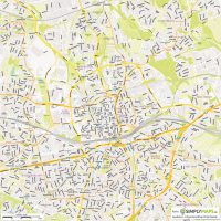 Vektor-Stadtplan Essen Mitte (JPG, PDF, AI) - Gesamter Ausschnitt