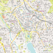 Vektor-Stadtplan Hannover (JPG, PDF, AI) - Detailansicht