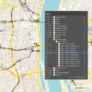 Vektor-Stadtplan Köln Zentrum (JPG, PDF, AI) - Illustrator-Ebenen