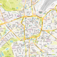 Vektor-Stadtplan Leipzig (JPG, PDF, AI) - Detailansicht