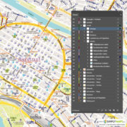 Vektor-Stadtplan Mannheim (JPG, PDF, AI) - Illustrator Ebenen