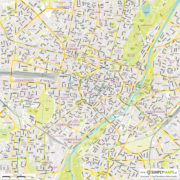 Vektor-Stadtplan München (JPG, PDF, AI) - Gesamter Ausschnitt