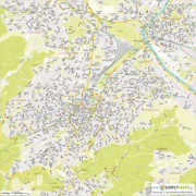 Vektor-Stadtplan Stuttgart (JPG, PDF, AI) - Gesamter Ausschnitt