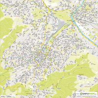 Vektor-Stadtplan Stuttgart (JPG, PDF, AI) - Gesamter Ausschnitt