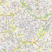 Vektor-Stadtplan Wien (JPG, PDF, AI) - Detailansicht