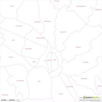 Vektor-Stadtplan Zürich (JPG, PDF, AI) - Stadtquartiere