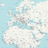 Vektor-Weltkarte Politisch (JPG, PDF, AI) - Detailansicht Europa