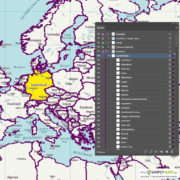 Vektor-Weltkarte Politisch (JPG, PDF, AI) - Illustrator-Ebenen